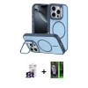 MARSİLYAN™- iPhone 16 Pro Max Kılıf Çekirdek Klasik - Şeffaf 360 Full Body Arka Koruyucu + Bilvis Titan Kamera Lens - TMGI