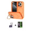 MARSİLYAN™- iPhone 16 Pro Max Kılıf Çekirdek Klasik - Şeffaf 360 Full Body Arka Koruyucu + Bilvis Titan Kamera Lens - TMGI