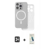 MARSİLYAN™- iPhone 16 Pro Max Kılıf Çekirdek Klasik - Şeffaf Pasifik Cam Ekran Koruyucu + PVD Metal Kamera Lens - SH