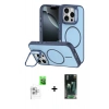 MARSİLYAN™- iPhone 16 Pro Max Kılıf Çekirdek Klasik - Siyah 360 Mat Full Body Arka Koruyucu + Raze Metal Kamera Lens - BZ