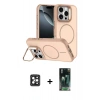 MARSİLYAN™- iPhone 16 Pro Max Kılıf Çekirdek Klasik - Siyah 360 Mat Full Body Arka Koruyucu + PVD Metal Kamera Lens - SH