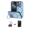 MARSİLYAN™- iPhone 16 Pro Max Kılıf Çekirdek Klasik - Siyah 3D Antistatik Hayalet Cam Ekran Koruyucu + Bilvis Titan Kamera Lens - SH