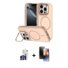 MARSİLYAN™- iPhone 16 Pro Max Kılıf Çekirdek Klasik - Siyah 3D Antistatik Mat Seramik Nano Ekran Koruyucu + Bilvis Titan Kamera Lens - TMGI