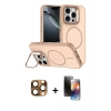 MARSİLYAN™- iPhone 16 Pro Max Kılıf Çekirdek Klasik - Siyah 3D Antistatik Mat Seramik Nano Ekran Koruyucu + Pers Alüminyum Kamera Lens - CLTM