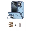 MARSİLYAN™- iPhone 16 Pro Max Kılıf Çekirdek Klasik - Siyah Bilvis 3D Cam Ekran Koruyucu + Çöl Titanyum Pers Alüminyum Kamera Lens