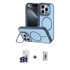 MARSİLYAN™- iPhone 16 Pro Max Kılıf Çekirdek Klasik - Siyah Bilvis 3D Cam Ekran Koruyucu + Siyah Bilvis Titan Kamera Lens