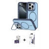 MARSİLYAN™- iPhone 16 Pro Max Kılıf Çekirdek Klasik - Siyah Bilvis 3X AR Hayalet Cam Ekran Koruyucu + Bilvis Titan Kamera Lens - TMGI
