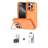 MARSİLYAN™- iPhone 16 Pro Max Kılıf Çekirdek Klasik - Siyah Bilvis 3X AR HD Cam Ekran Koruyucu + Bilvis Titan Kamera Lens - SH