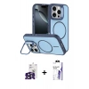 MARSİLYAN™- iPhone 16 Pro Max Kılıf Çekirdek Klasik - Siyah Bilvis 3X AR HD Cam Ekran Koruyucu + Bilvis Titan Kamera Lens - SH