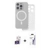 MARSİLYAN™- iPhone 16 Pro Max Kılıf Çekirdek Klasik - Siyah Bilvis 3X AR HD Cam Ekran Koruyucu + Bilvis Titan Kamera Lens - TMGI
