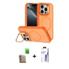 MARSİLYAN™- iPhone 16 Pro Max Kılıf Çekirdek Klasik - Siyah Bilvis 3X AR HD Cam Ekran Koruyucu + Raze Metal Kamera Lens - CLTM