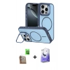 MARSİLYAN™- iPhone 16 Pro Max Kılıf Çekirdek Klasik - Siyah Bilvis 5in1 5D Magic Hayalet Cam Ekran Koruyucu + Raze Metal Kamera Lens - CLTM