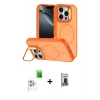 MARSİLYAN™- iPhone 16 Pro Max Kılıf Çekirdek Klasik - Siyah Bilvis Hayalet Cam Ekran Koruyucu + Raze Metal Kamera Lens - BZ