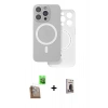 MARSİLYAN™- iPhone 16 Pro Max Kılıf Çekirdek Klasik - Siyah Bilvis Hayalet Cam Ekran Koruyucu + Çöl Titanyum Raze Metal Kamera Lens