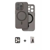 MARSİLYAN™- iPhone 16 Pro Max Kılıf Çekirdek Klasik - Siyah Bilvis Hayalet Cam Ekran Koruyucu + PVD Metal Kamera Lens - GD