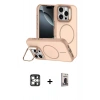 MARSİLYAN™- iPhone 16 Pro Max Kılıf Çekirdek Klasik - Siyah Bilvis Hayalet Cam Ekran Koruyucu + PVD Metal Kamera Lens - GS