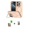 MARSİLYAN™- iPhone 16 Pro Max Kılıf Çekirdek Klasik - Siyah Bilvis Hayalet Cam Ekran Koruyucu + Raze Metal Kamera Lens - CLTM