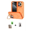 MARSİLYAN™- iPhone 16 Pro Max Kılıf Çekirdek Klasik - Siyah Bilvis Hayalet Cam Ekran Koruyucu + Raze Metal Kamera Lens - CLTM