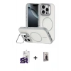 MARSİLYAN™- iPhone 16 Pro Max Kılıf Çekirdek Klasik - Siyah Bilvis Hayalet Cam Ekran Koruyucu + Bilvis Titan Kamera Lens - SH