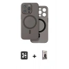 MARSİLYAN™- iPhone 16 Pro Max Kılıf Çekirdek Klasik - Siyah Bilvis Hayalet Cam Ekran Koruyucu + PVD Metal Kamera Lens - SH