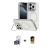 MARSİLYAN™- iPhone 16 Pro Max Kılıf Çekirdek Klasik - Siyah Buffer Cam Ekran Koruyucu + Bilvis Titan Kamera Lens - GS