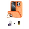 MARSİLYAN™- iPhone 16 Pro Max Kılıf Çekirdek Klasik - Siyah Buffer Cam Ekran Koruyucu + Bilvis Titan Kamera Lens - GS