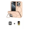 MARSİLYAN™- iPhone 16 Pro Max Kılıf Çekirdek Klasik - Siyah Buffer Cam Ekran Koruyucu + PVD Metal Kamera Lens - SH