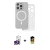 MARSİLYAN™- iPhone 16 Pro Max Kılıf Çekirdek Klasik - Siyah Buffer Cam Ekran Koruyucu + Bilvis Titan Kamera Lens - SH