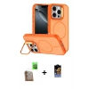 MARSİLYAN™- iPhone 16 Pro Max Kılıf Çekirdek Klasik - Siyah Buffer Hayalet Cam Ekran Koruyucu + Raze Metal Kamera Lens - CLTM