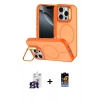 MARSİLYAN™- iPhone 16 Pro Max Kılıf Çekirdek Klasik - Siyah Buffer Hayalet Cam Ekran Koruyucu + Bilvis Titan Kamera Lens - TMGI