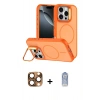 MARSİLYAN™- iPhone 16 Pro Max Kılıf Çekirdek Klasik - Siyah Joko Magic 5D Cam + Pers Alüminyum Kamera Lens - CLTM