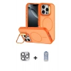 MARSİLYAN™- iPhone 16 Pro Max Kılıf Çekirdek Klasik - Siyah Joko Magic 5D Cam + Pers Alüminyum Kamera Lens - GI