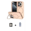 MARSİLYAN™- iPhone 16 Pro Max Kılıf Çekirdek Klasik - Siyah Joko Magic 5D Cam + PVD Metal Kamera Lens - GD