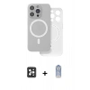 MARSİLYAN™- iPhone 16 Pro Max Kılıf Çekirdek Klasik - Siyah Joko Magic 5D Cam + PVD Metal Kamera Lens - SH
