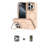 MARSİLYAN™- iPhone 16 Pro Max Kılıf Çekirdek Klasik - Siyah Joko Magic 5D Hayalet Cam + PVD Metal Kamera Lens - GS