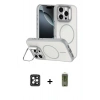 MARSİLYAN™- iPhone 16 Pro Max Kılıf Çekirdek Klasik - Siyah Joko Magic 5D Hayalet Cam + PVD Metal Kamera Lens - SH