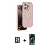 MARSİLYAN™- iPhone 16 Pro Max Kılıf Çekirdek Minimal Prime - Siyah 360 Mat Full Body Arka Koruyucu + PVD Metal Kamera Lens - SH