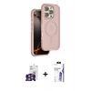 MARSİLYAN™- iPhone 16 Pro Max Kılıf Çekirdek Minimal Prime - Siyah Bilvis 3X AR HD Cam Ekran Koruyucu + Bilvis Titan Kamera Lens - GS