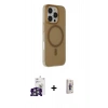 MARSİLYAN™- iPhone 16 Pro Max Kılıf Çekirdek Modern Prime - Siyah Bilvis 3D Cam Ekran Koruyucu + Bilvis Titan Kamera Lens - GS