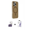 MARSİLYAN™- iPhone 16 Pro Max Kılıf Çekirdek Modern Prime - Siyah Bilvis 3X AR HD Cam Ekran Koruyucu + Bilvis Titan Kamera Lens - GS