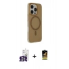 MARSİLYAN™- iPhone 16 Pro Max Kılıf Çekirdek Modern Prime - Siyah Buffer Cam Ekran Koruyucu + Bilvis Titan Kamera Lens - GS