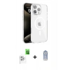 MARSİLYAN™- iPhone 16 Pro Max Kılıf Doruk Doku Özel Seri - Siyah Joko Magic 5D Cam + Raze Metal Kamera Lens - BZ