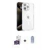 MARSİLYAN™- iPhone 16 Pro Max Kılıf Doruk Doku Özel Seri - Siyah Joko Magic 5D Cam + Bilvis Titan Kamera Lens - GS