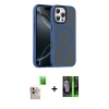 MARSİLYAN™- iPhone 16 Pro Max Kılıf Doruk Form Serisi - Şeffaf 360 Full Body Arka Koruyucu + Raze Metal Kamera Lens - NLGY