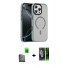 MARSİLYAN™- iPhone 16 Pro Max Kılıf Doruk Form Serisi - Şeffaf 360 Full Body Arka Koruyucu + Raze Metal Kamera Lens - SH