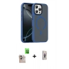 MARSİLYAN™- iPhone 16 Pro Max Kılıf Doruk Form Serisi - Siyah Bilvis 3D Cam Ekran Koruyucu + Raze Metal Kamera Lens - NLGY