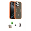 MARSİLYAN™- iPhone 16 Pro Max Kılıf Doruk Form Serisi - Siyah Bilvis Hayalet Cam Ekran Koruyucu + Raze Metal Kamera Lens - CLTM
