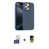 MARSİLYAN™- iPhone 16 Pro Max Kılıf Doruk Form Serisi - Siyah Buffer Cam Ekran Koruyucu + Bilvis Titan Kamera Lens - GS