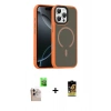 MARSİLYAN™- iPhone 16 Pro Max Kılıf Doruk Form Serisi - Siyah Buffer Cam Ekran Koruyucu + Raze Metal Kamera Lens - NLGY