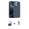 MARSİLYAN™- iPhone 16 Pro Max Kılıf Doruk Form Serisi - Siyah Joko Magic 5D Cam + Bilvis Titan Kamera Lens - SH
